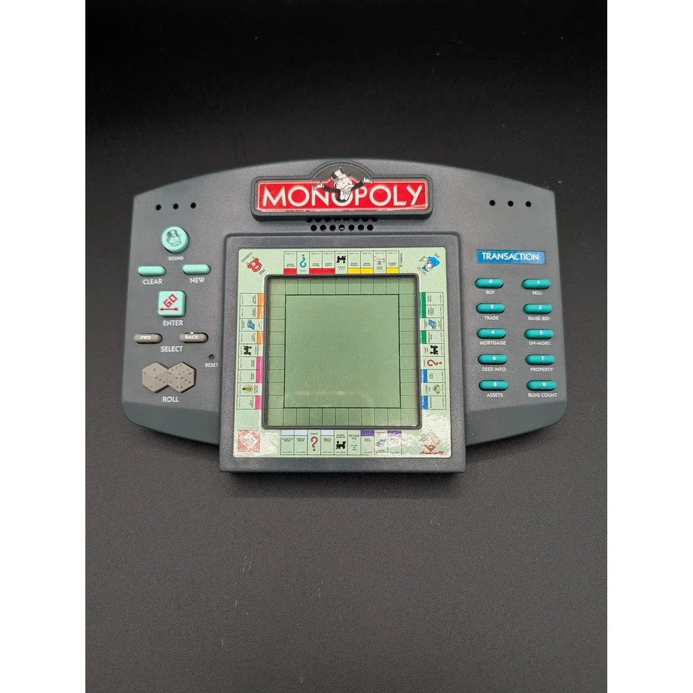 Vintage‎ 1997 Monopoly Electronic Handheld Game Hasbro Parker Brother Tested!